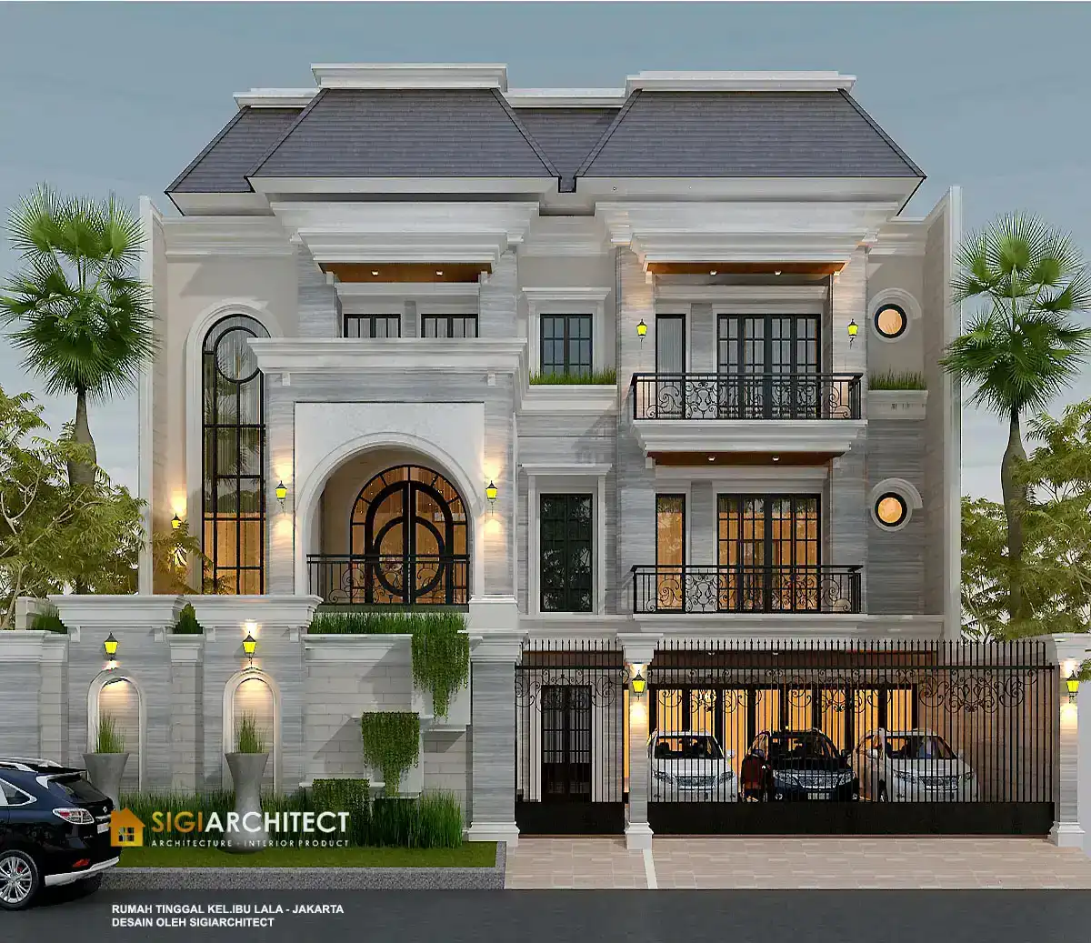 JASA ARSITEK KEDIRI DESAIN RUMAH MEDITERAN KLASIK