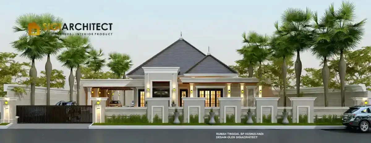 JASA ARSITEK KEDIRI RUMAH MEWAH 1 LANTAI