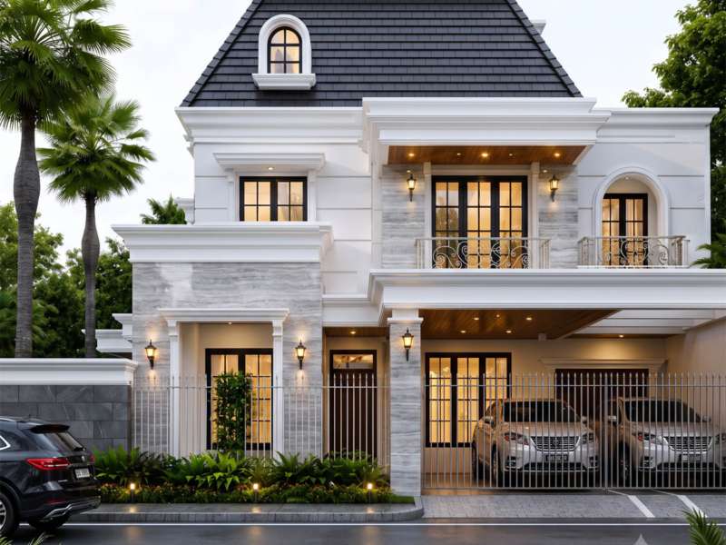 Rumah Hook 2 Lantai Desain Klasik Modern 2026