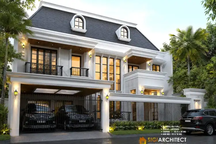 Arsitek Rumah Mewah Klasik 2 Lantai