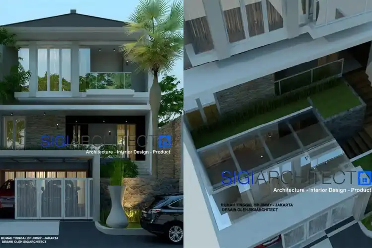 Desain Rumah Mewah 3 Lantai 2026 | Semibasemen Splitlevel