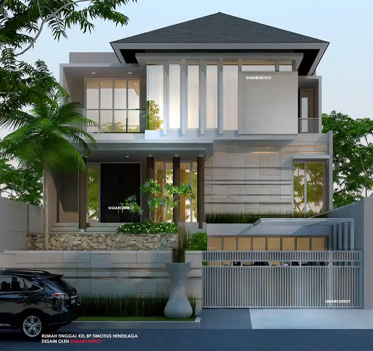 Desain Rumah Mewah 3 Lantai Split Level 2026