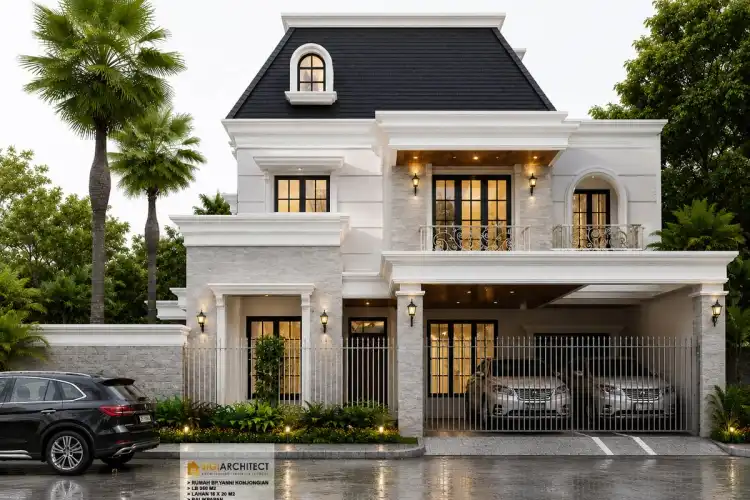 Rumah Hook 2 Lantai Desain Klasik Modern 2026