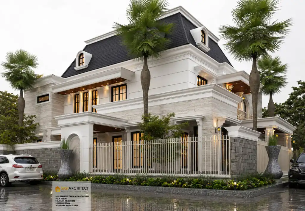 RUMAH HOOK 2 LANTAI KLASIK MEDITERAN sigiarchitect