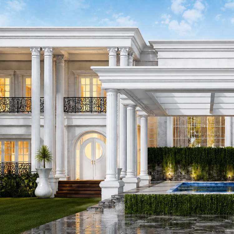 Desain Rumah Klasik 500 M2, 2 Lantai 2026