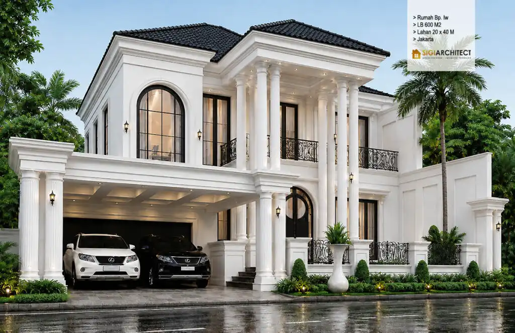 desain rumah klasik 500 M2 sigiarchitect 2026