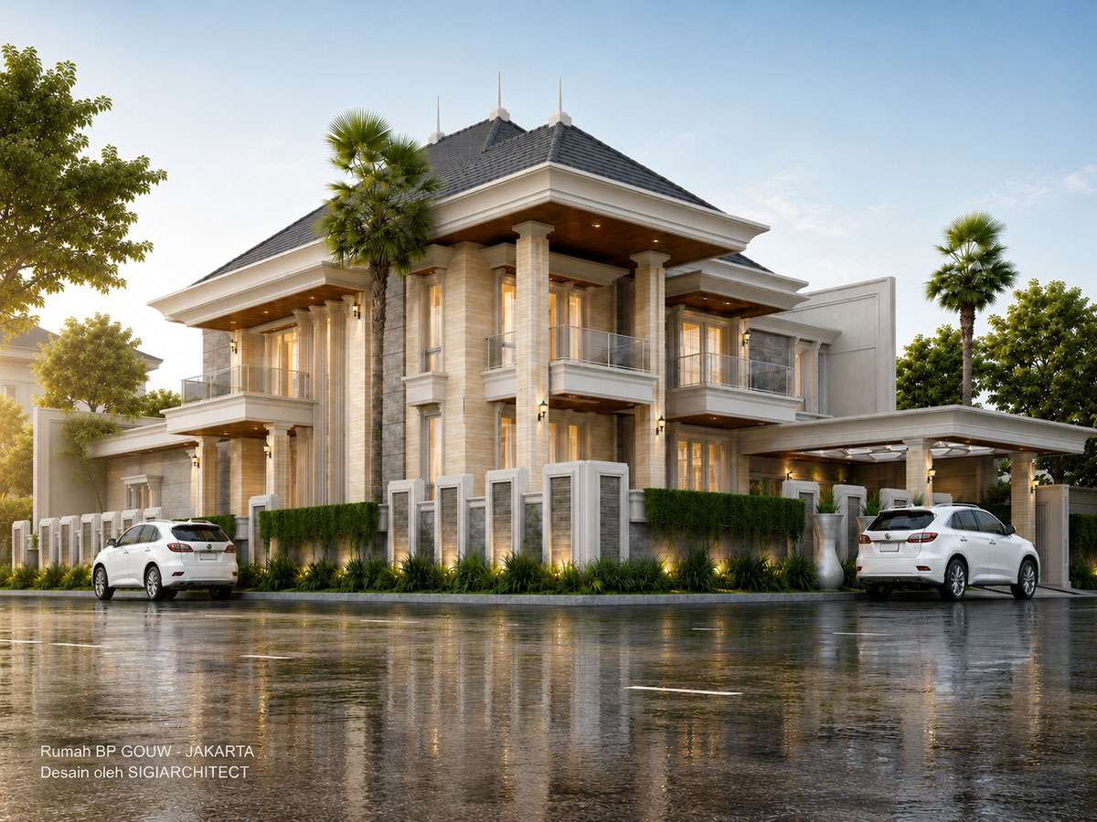 DESAIN RUMAH 2 LANTAI HOOK SIGIARCHITECT