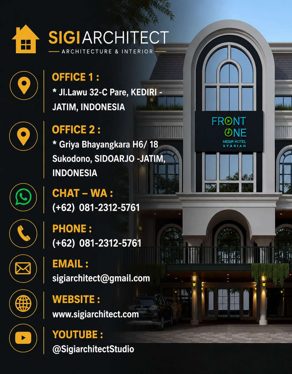 New office studio jasa arsitek rumah sigiarchitect