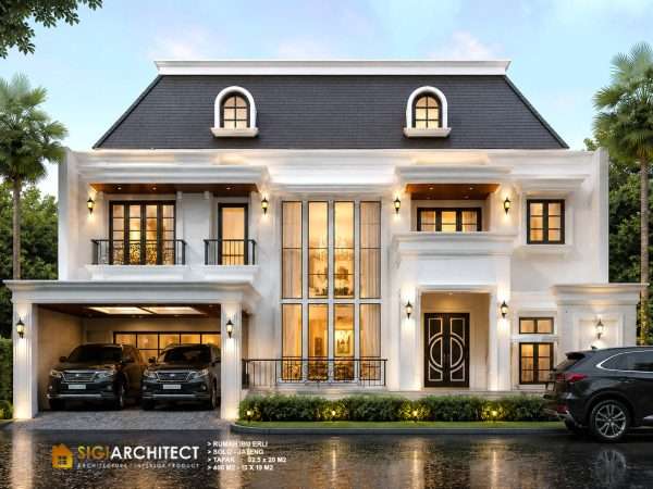 Arsitek Rumah Klasik 2 Lantai sigiarchitect
