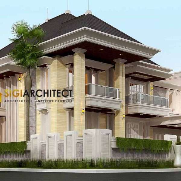 DESAIN RUMAH KLASIK 500 M2 KAVLING HOOK