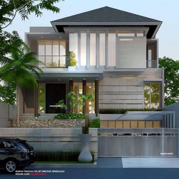 Desain Rumah Mewah 3 Lantai Split Level 2026
