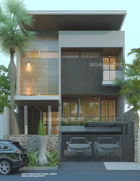 arsitek model rumah 3 lantai minimalis modern