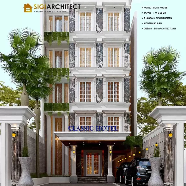 desain hotel mewah modern klasik