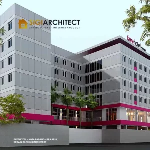 arsitek desain hotel 6 lantai bintang 3
