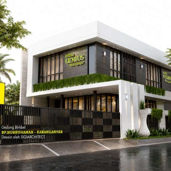 jasa arsitek office minimalis 2 lantai sigiarchitect